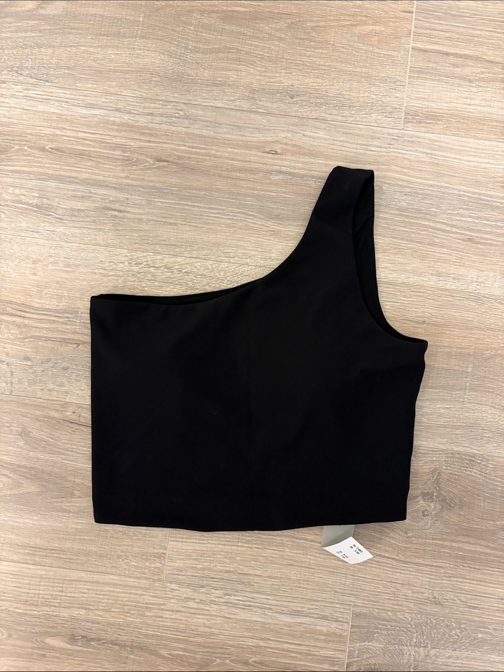 Abercrombie & Fitch Black One-Shoulder Crop Top